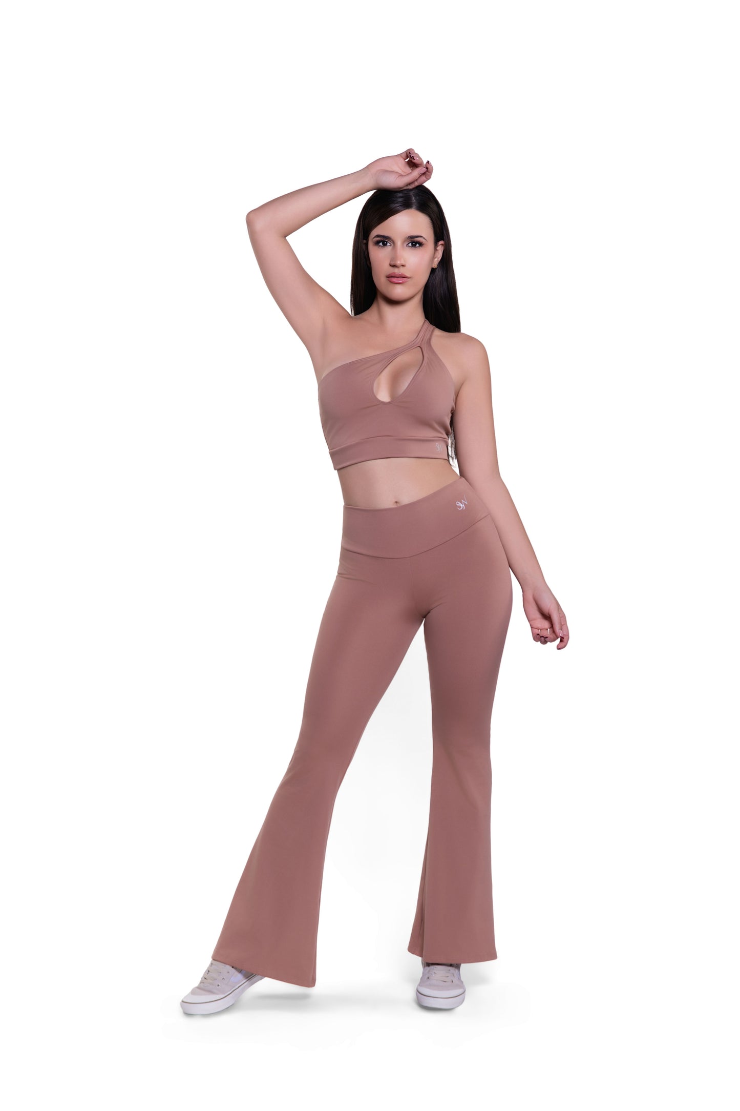Cutout Bell Pants Active Set