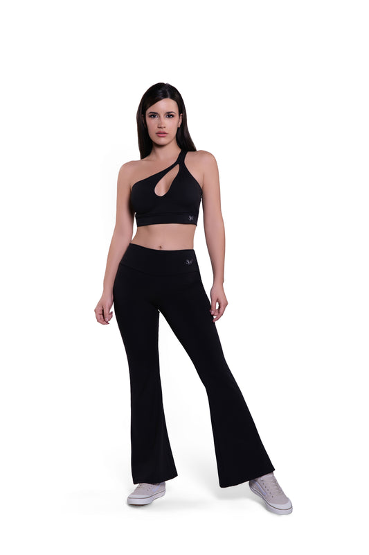 Cutout Bell Pants Active Set