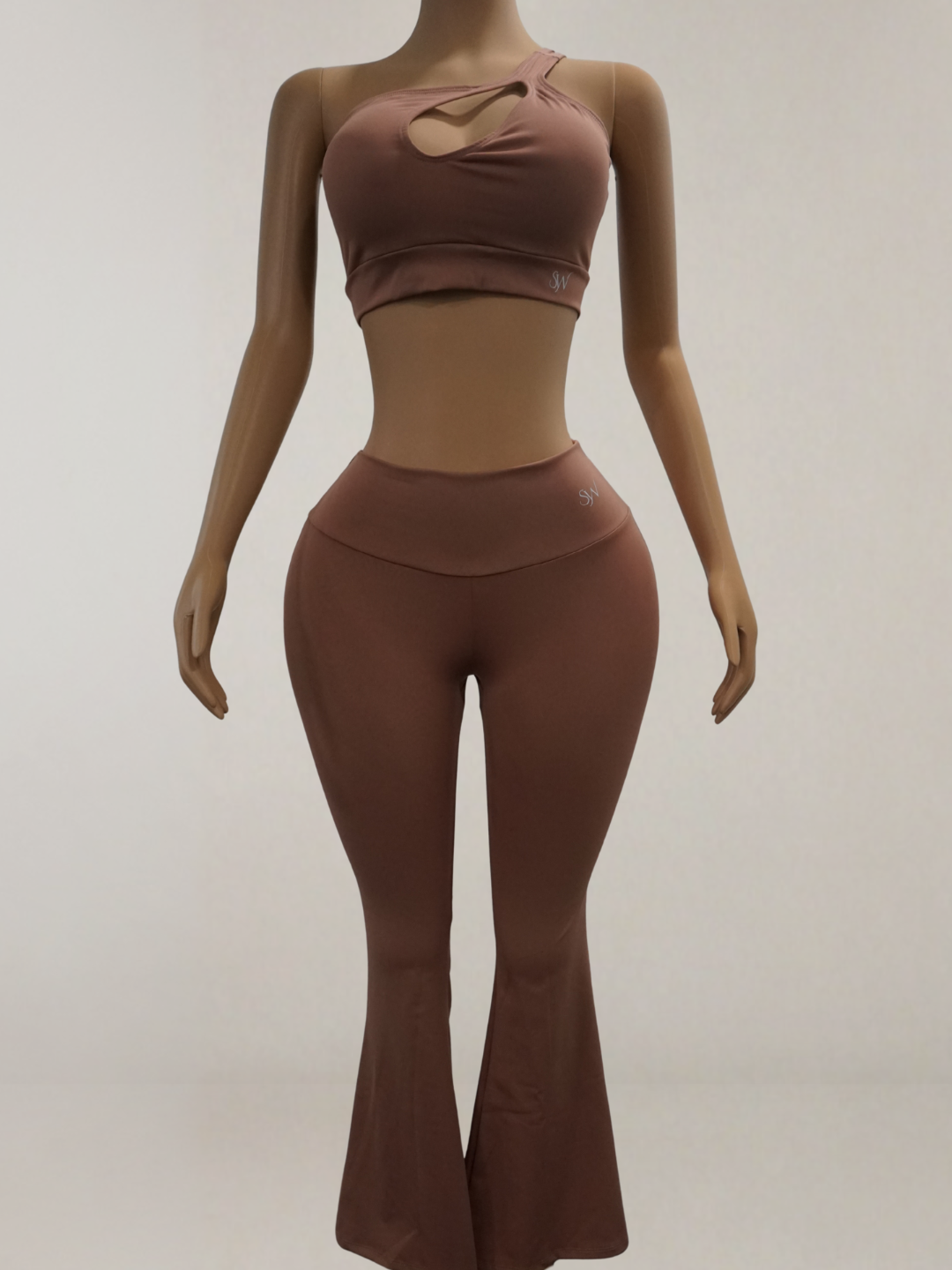 Cutout Bell Pants Active Set